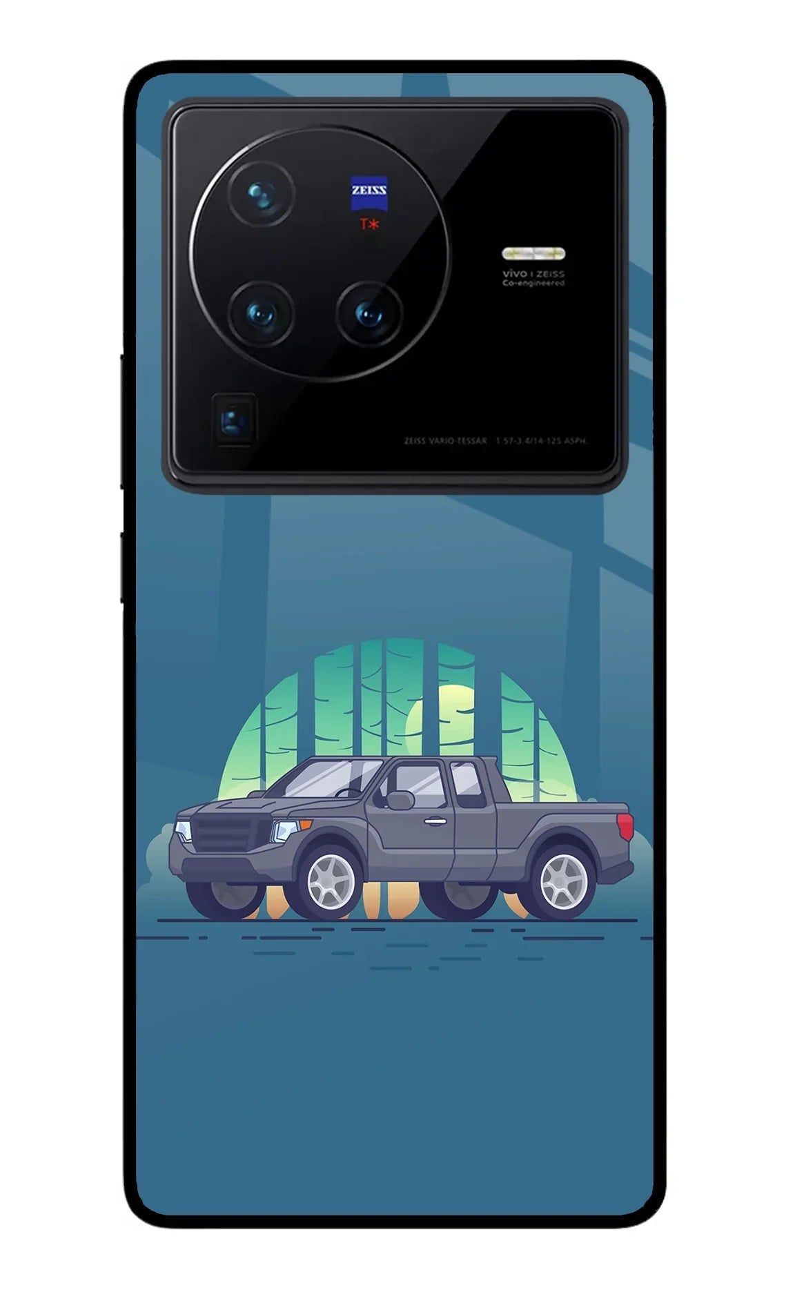 Retro Garage Vibe Vivo X80 Pro Glass Case