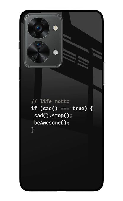 Life Motto Code OnePlus Nord 2T 5G Back Cover