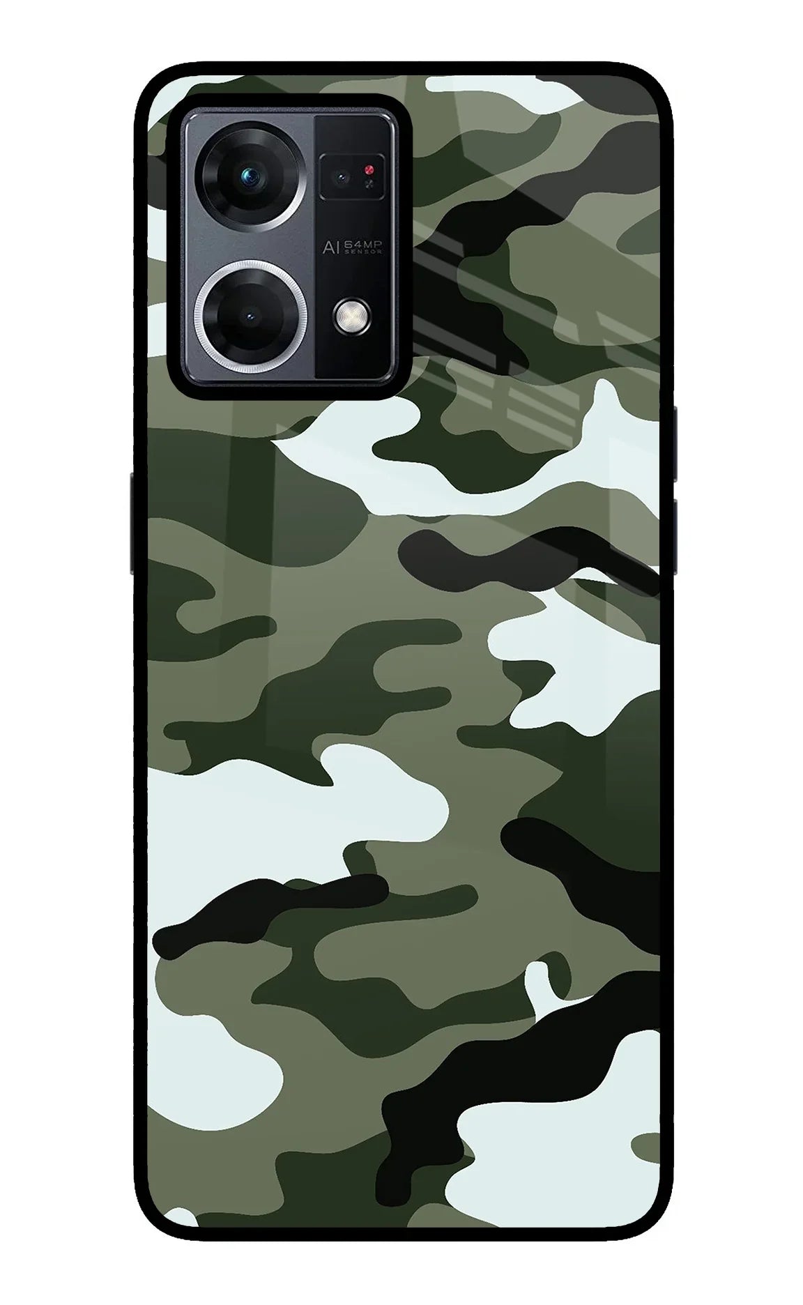 Camouflage Oppo F21 Pro 4G Back Cover