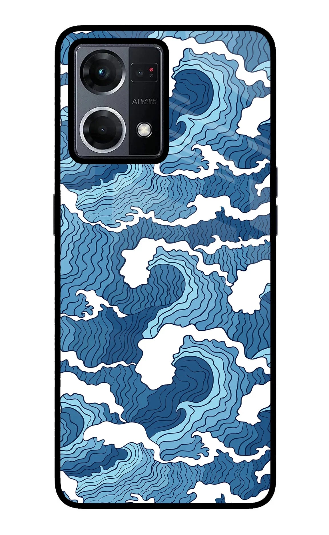 Blue Waves Oppo F21 Pro 4G Back Cover