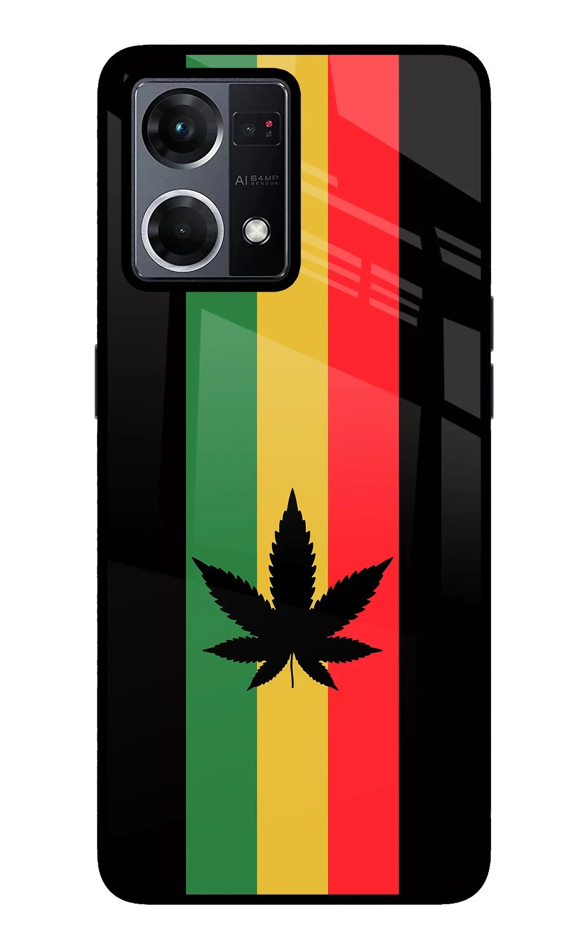 Weed Flag Oppo F21 Pro 4G Back Cover