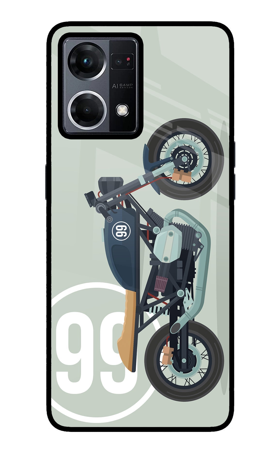 Classic Cafe Racer 99 Oppo F21 Pro 4G Back Cover