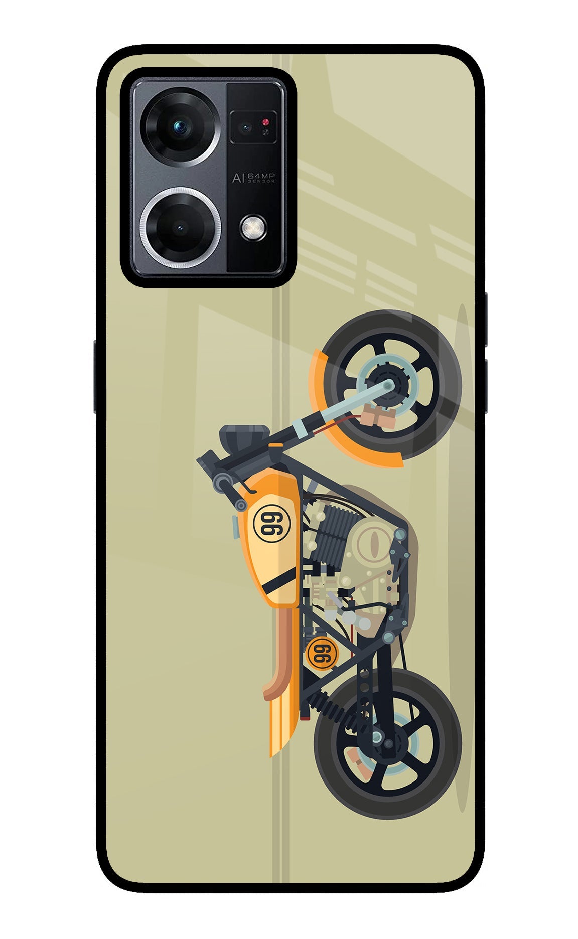 Vertical Speedster Oppo F21 Pro 4G Glass Case