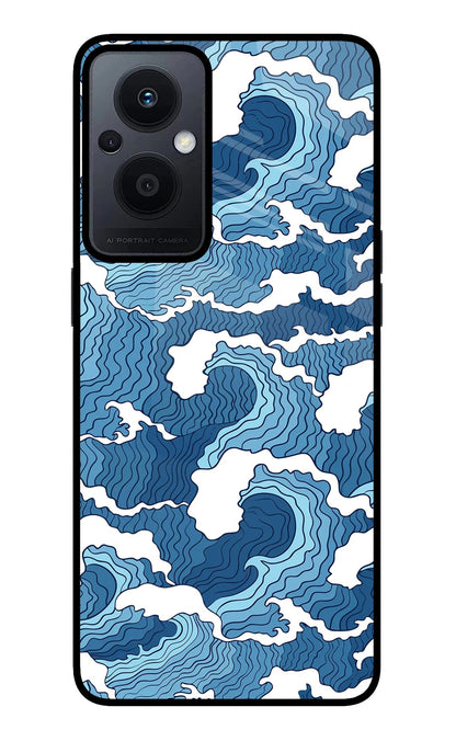 Blue Waves Oppo F21 Pro 5G Back Cover