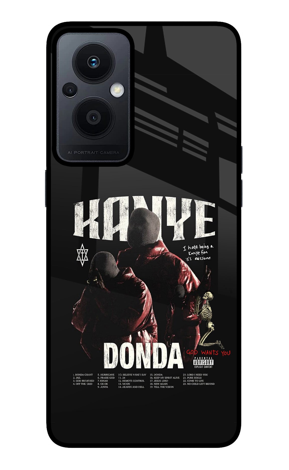 Donda Kanye West Oppo F21 Pro 5G Glass Case