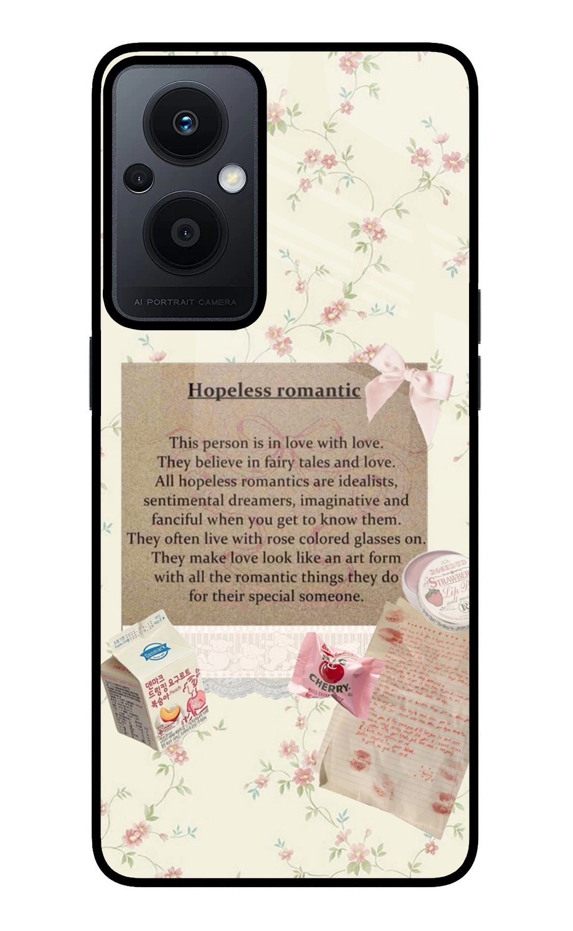 Hopeless Romantic Oppo F21 Pro 5G Glass Case