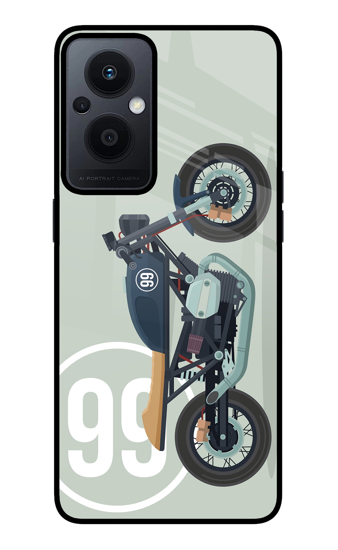 Classic Cafe Racer 99 Oppo F21 Pro 5G Glass Case