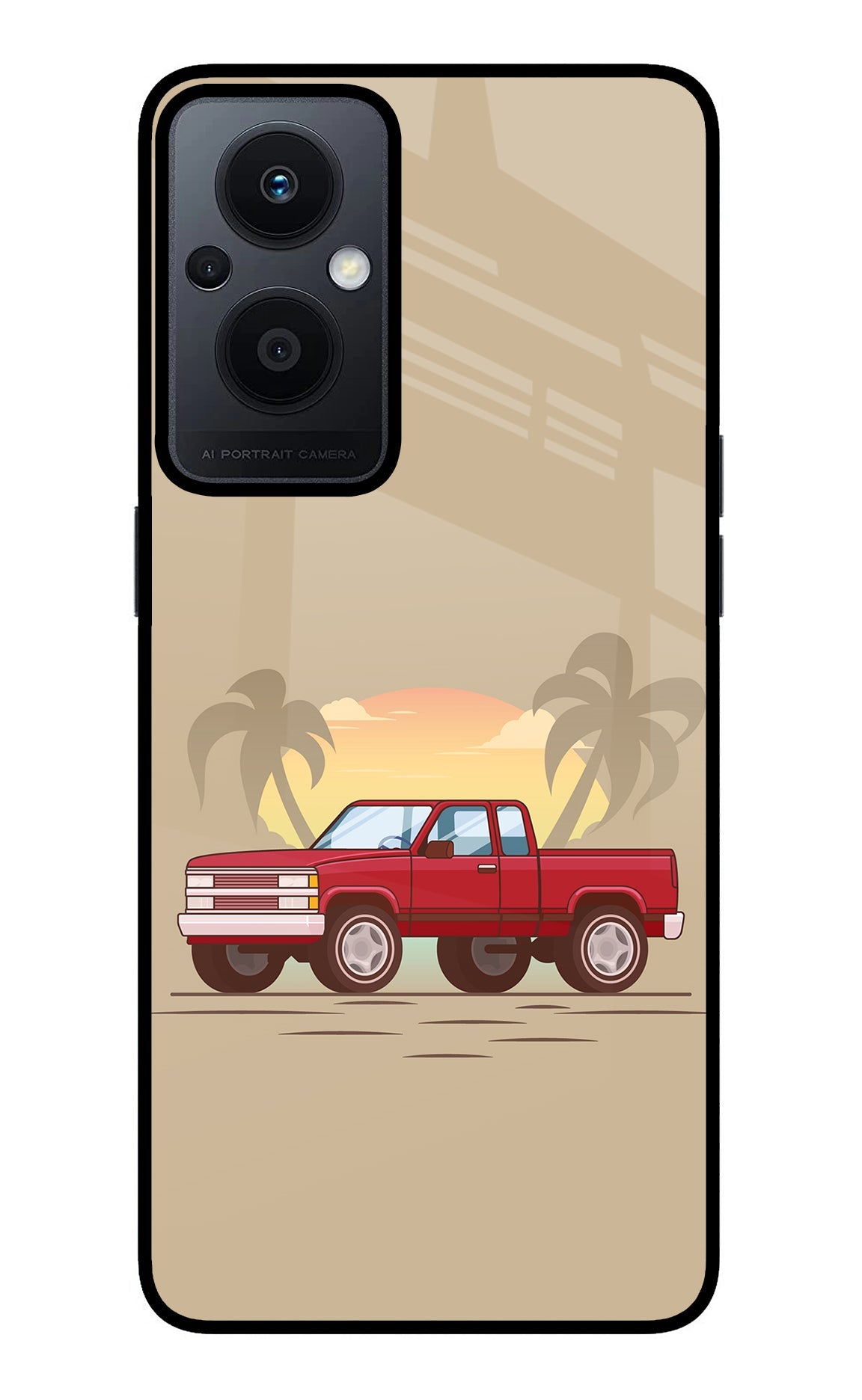 Desert Classic Drive Oppo F21 Pro 5G Glass Case