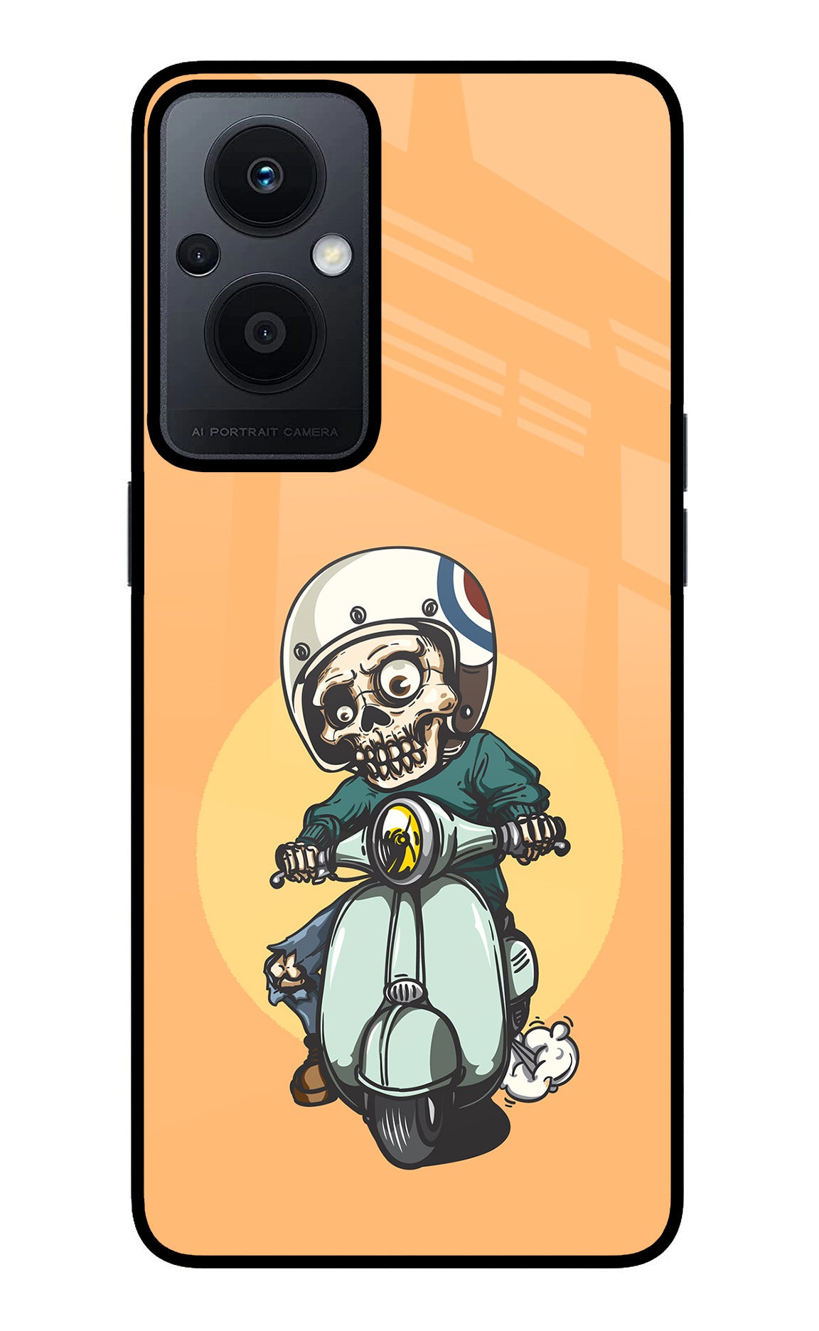 Undead Biker Oppo F21 Pro 5G Glass Case