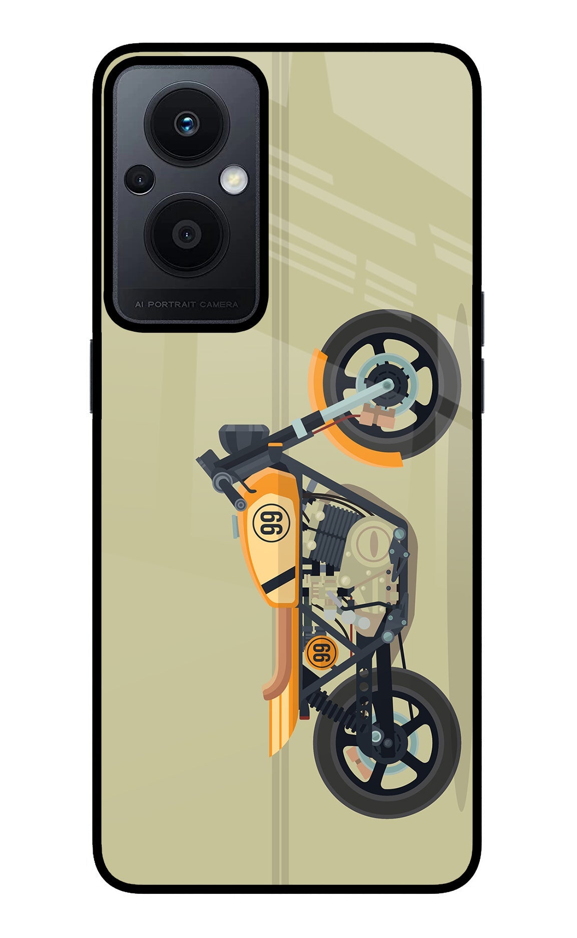 Vertical Speedster Oppo F21 Pro 5G Glass Case