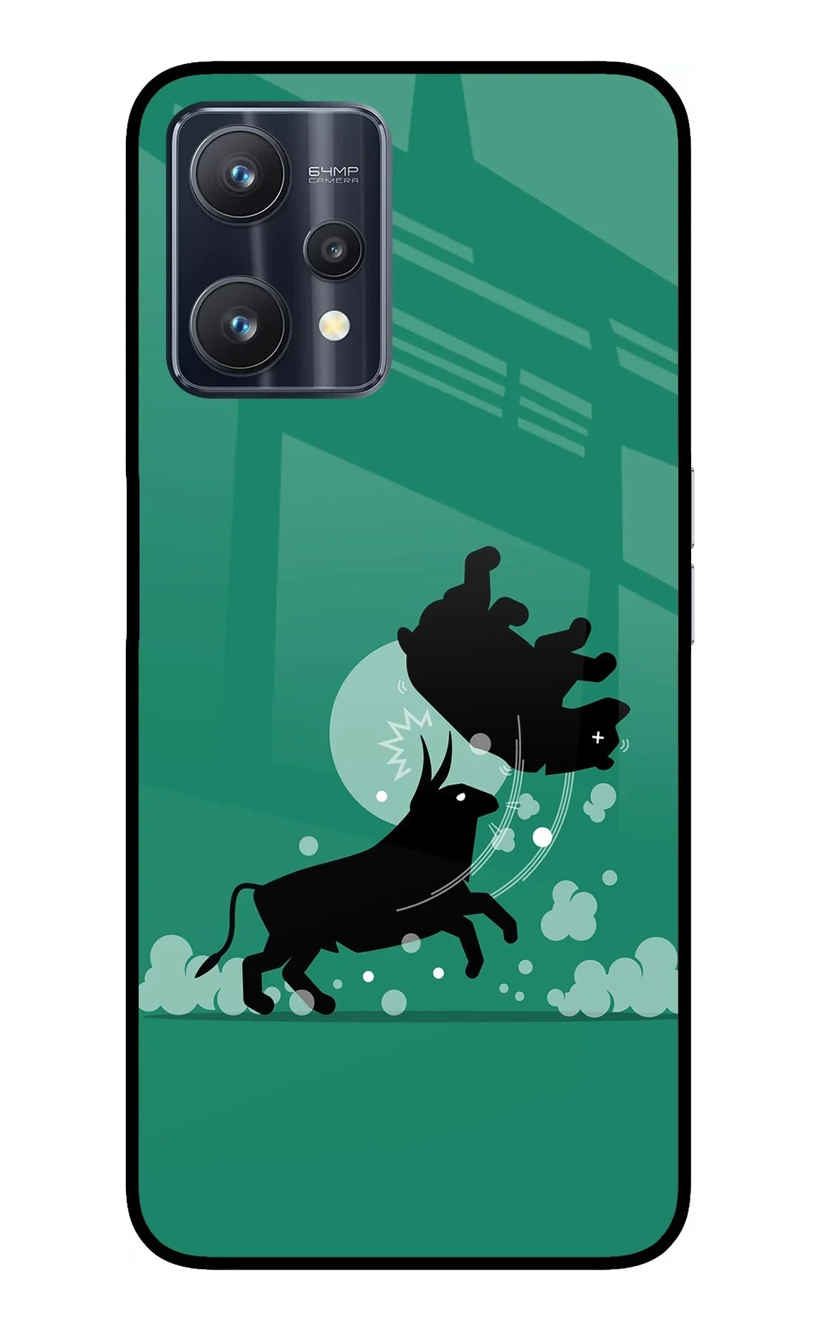 Bull Conqueror Realme 9 Pro 5G Glass Case