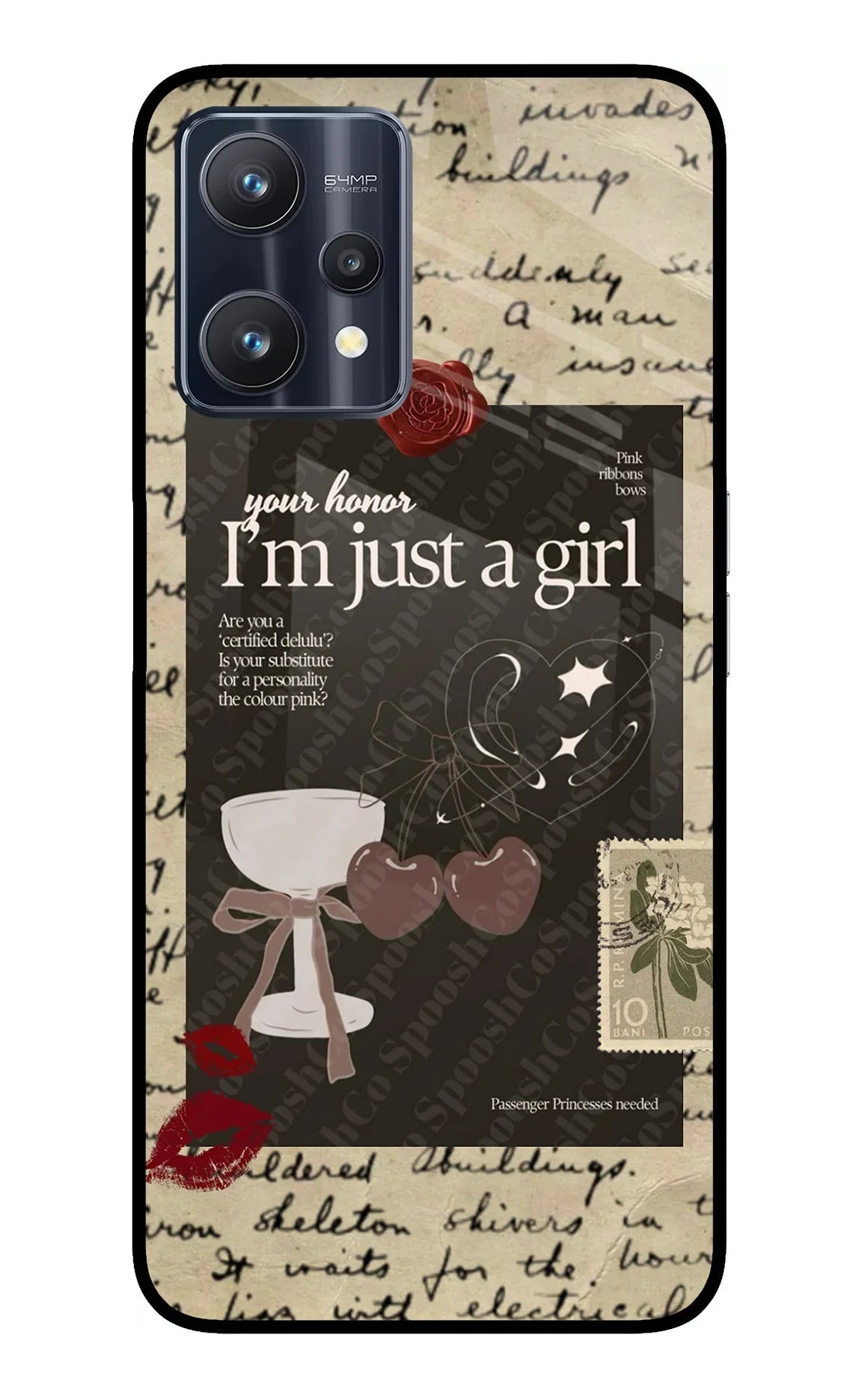 I am just a girl Realme 9 Pro 5G Glass Case