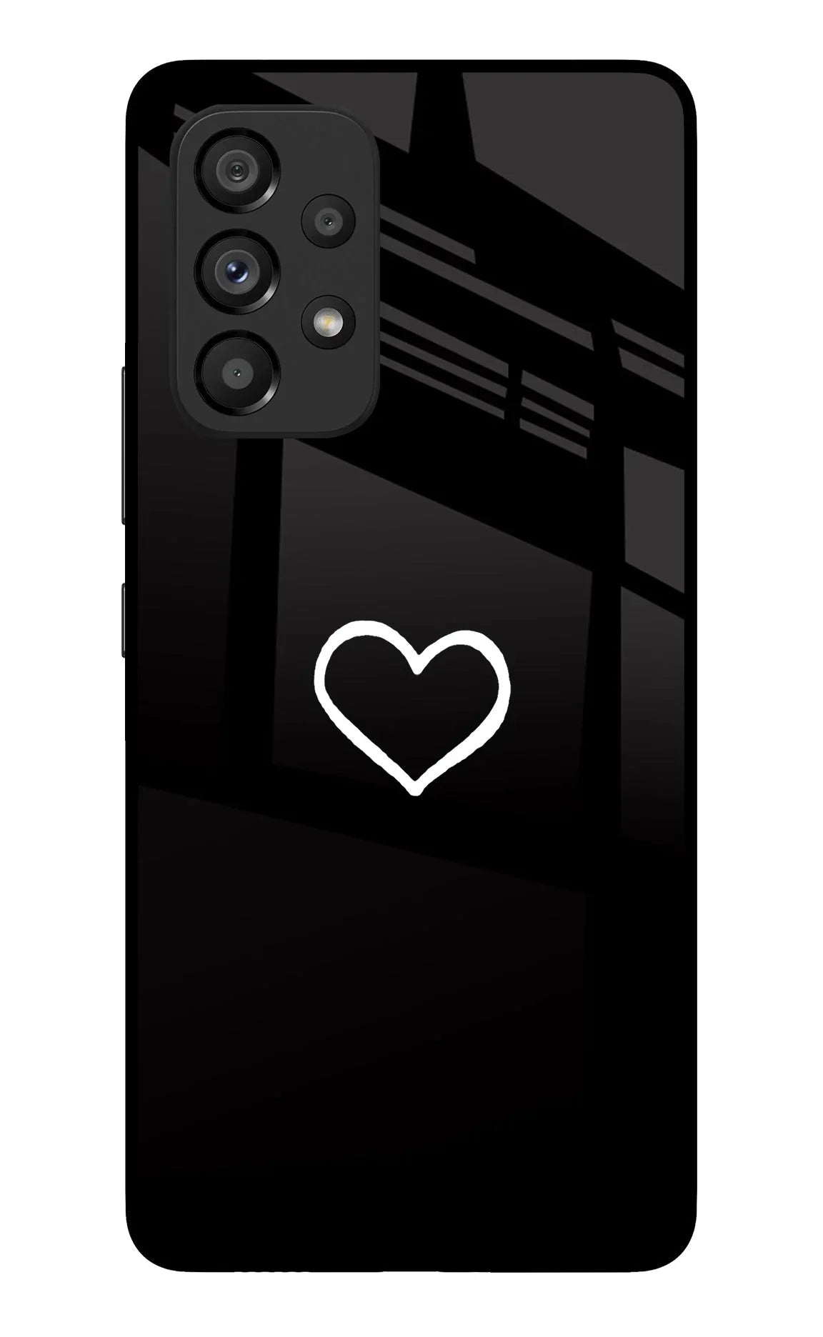 Heart Samsung A53 5G Glass Case