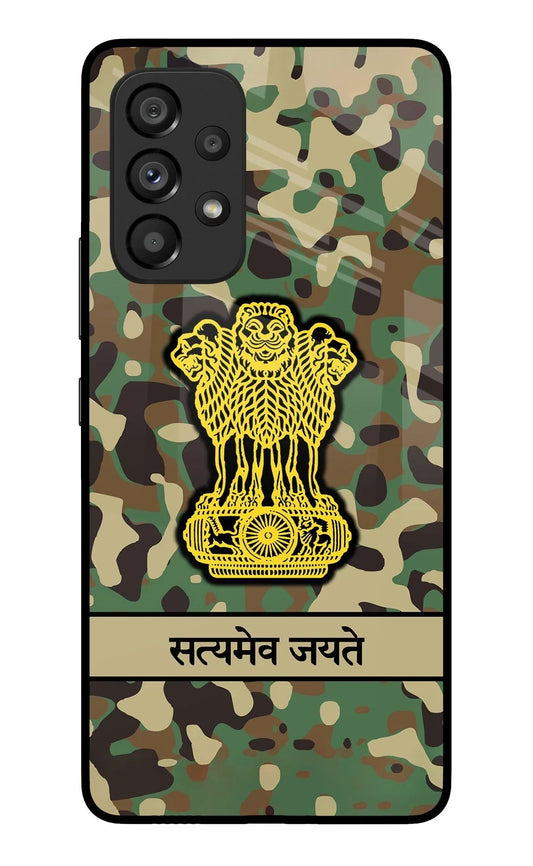 Satyamev Jayate Army Samsung A53 5G Glass Case