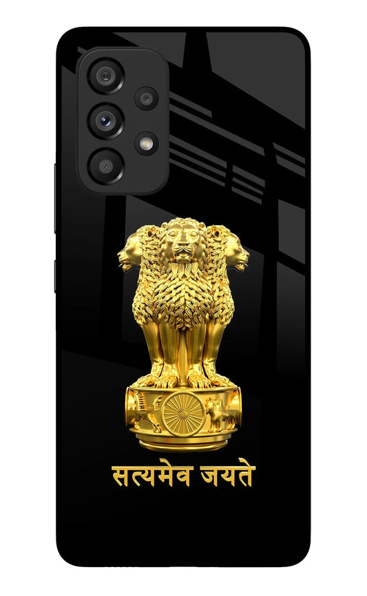 Satyamev Jayate Golden Samsung A53 5G Back Cover