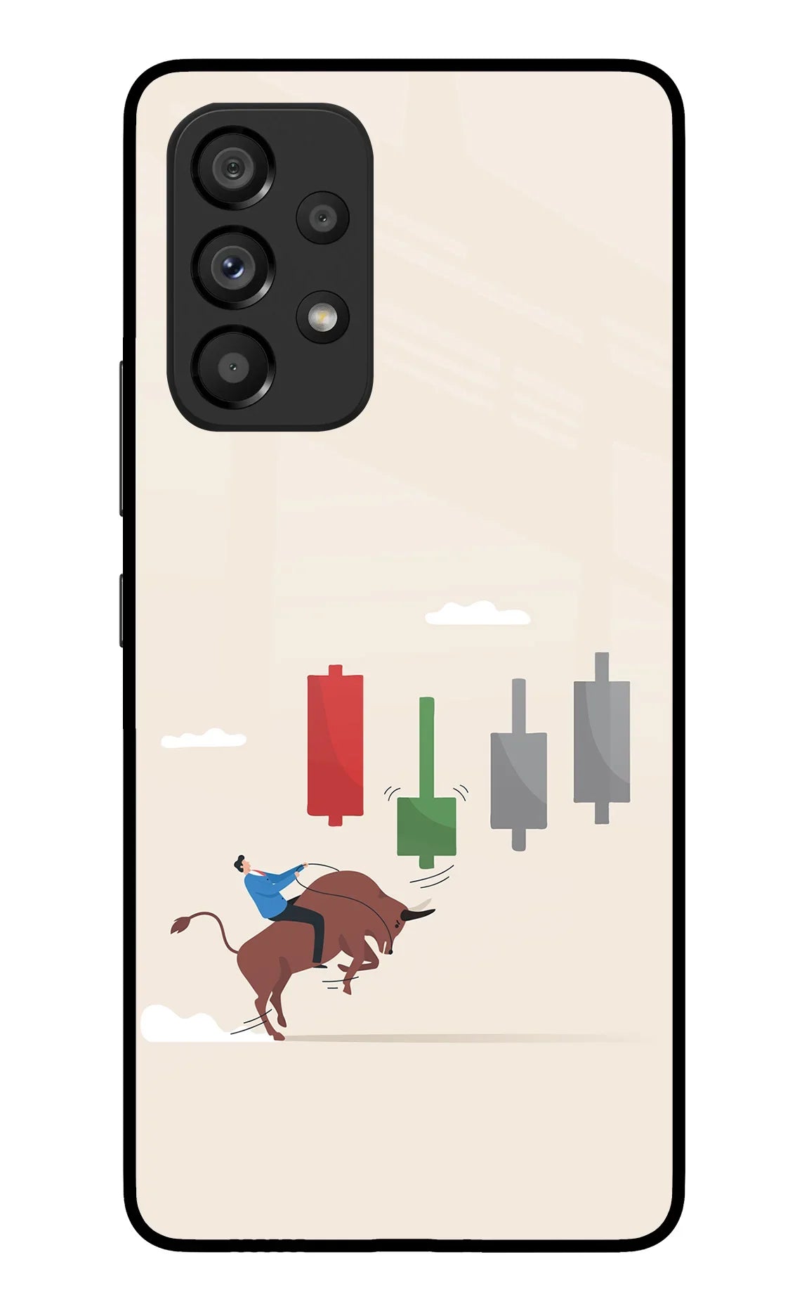 Bull Trading Momentum Samsung A53 5G Glass Case
