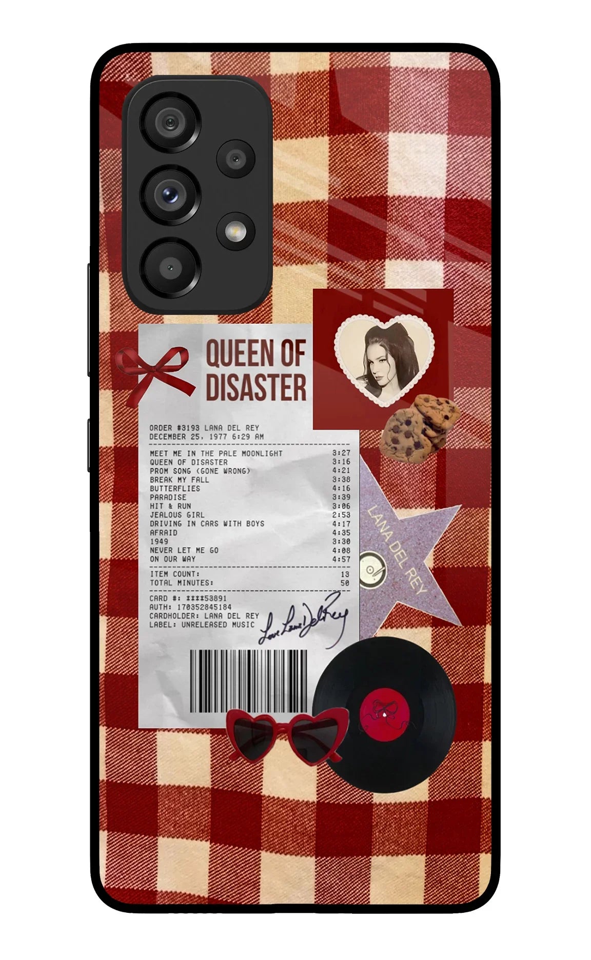 Queen of Disaster Samsung A53 5G Glass Case
