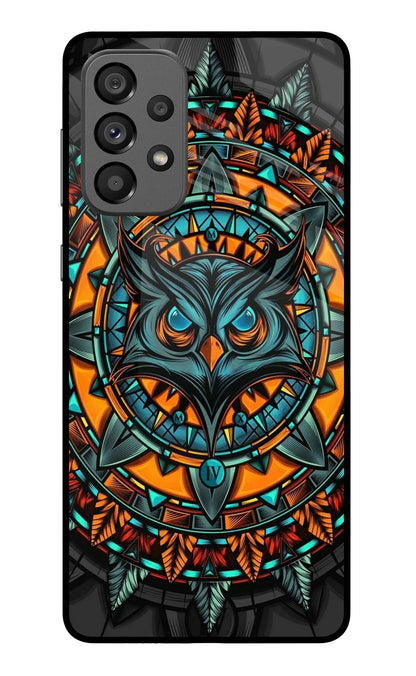 Angry Owl Art Samsung A73 5G Back Cover
