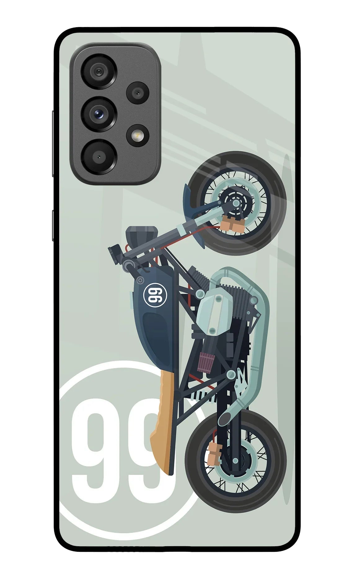 Classic Cafe Racer 99 Samsung A73 5G Glass Case