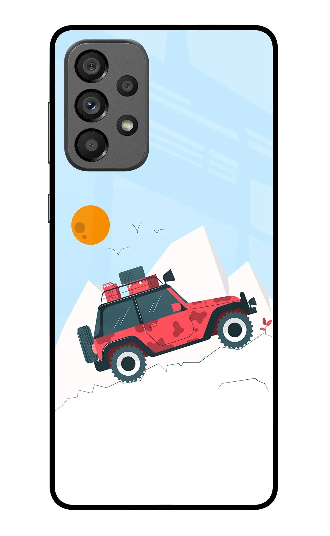 Mountain Trail Beast Samsung A73 5G Glass Case