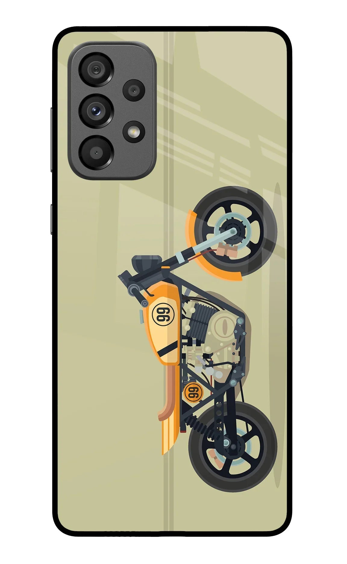 Vertical Speedster Samsung A73 5G Glass Case