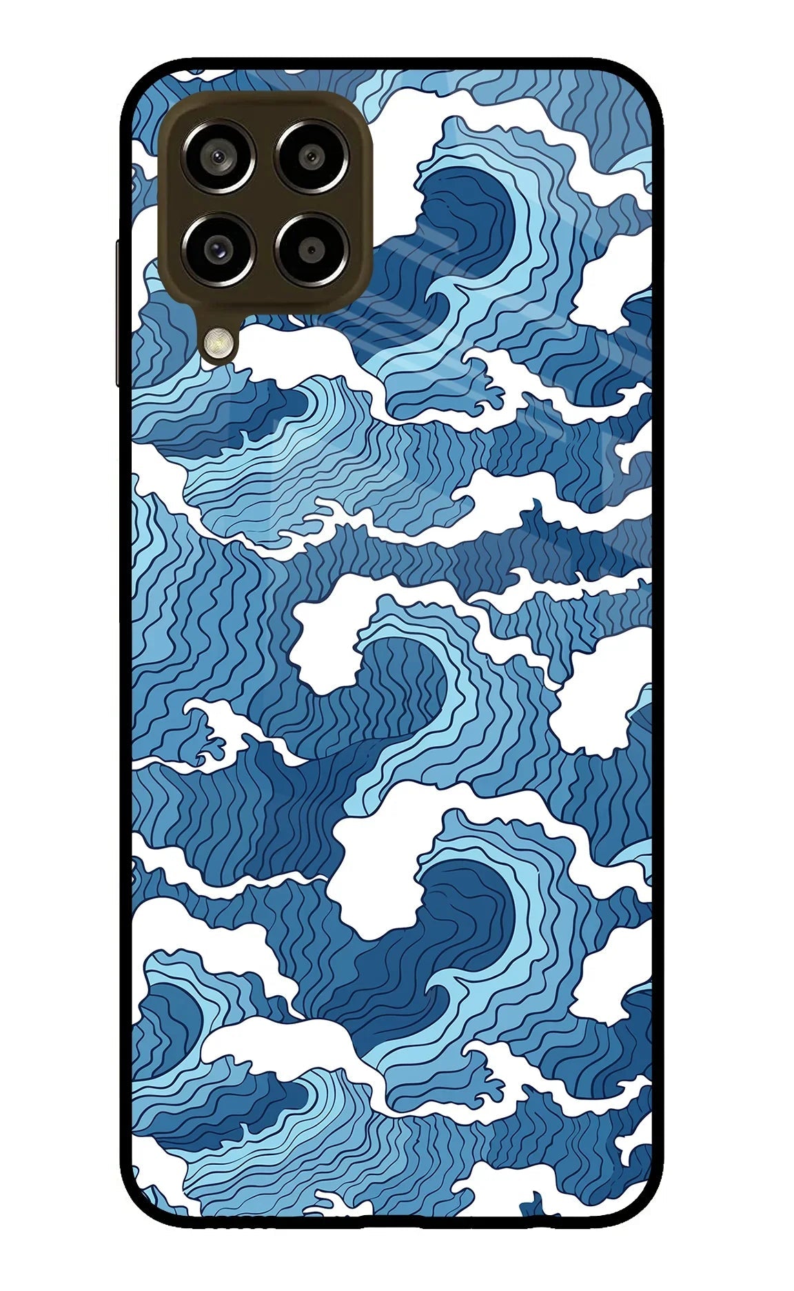 Blue Waves Samsung M33 5G Back Cover