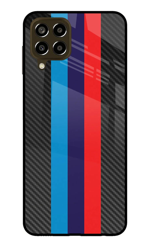 BMW Stripes Pattern Samsung M33 5G Glass Case