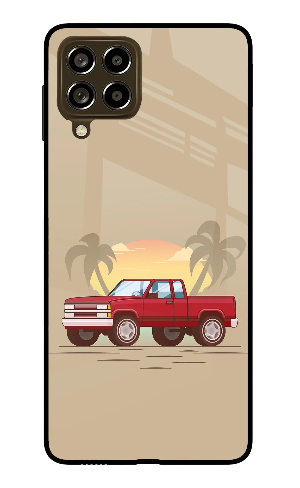 Desert Classic Drive Samsung M53 5G Glass Case