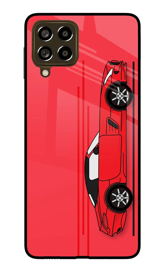 Red Velocity Samsung M53 5G Glass Case