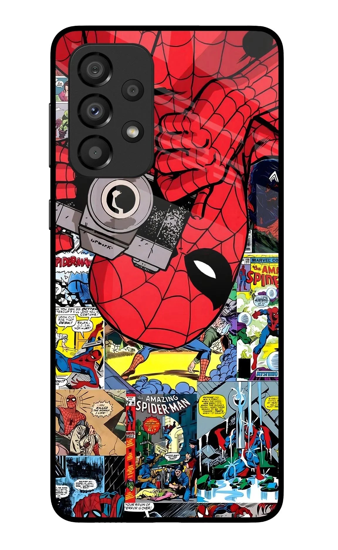 Spider Man Samsung A33 5G Glass Case