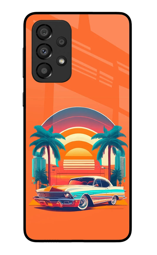 Palm Drive 80s Samsung A33 5G Glass Case