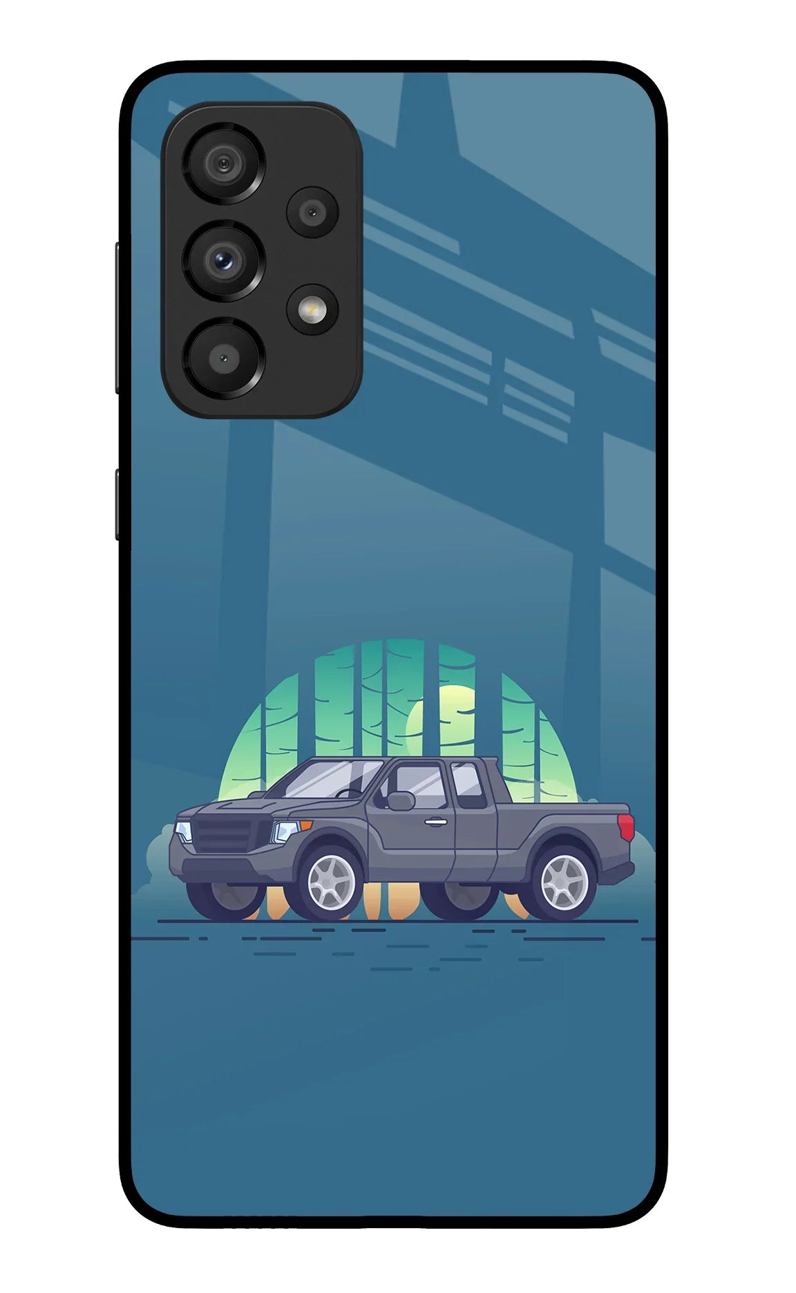 Retro Garage Vibe Samsung A33 5G Glass Case