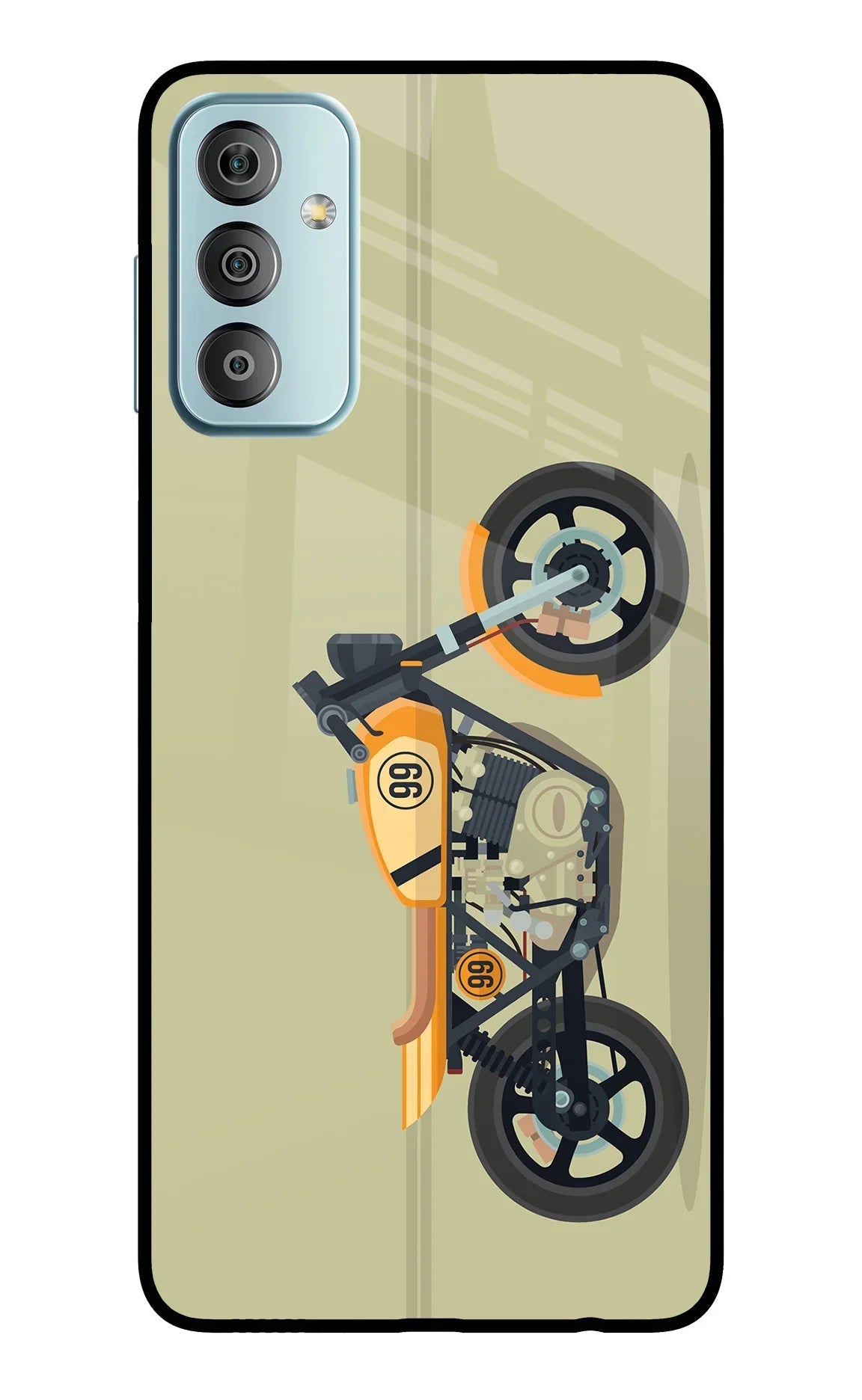 Vertical Speedster Samsung F23 5G Glass Case