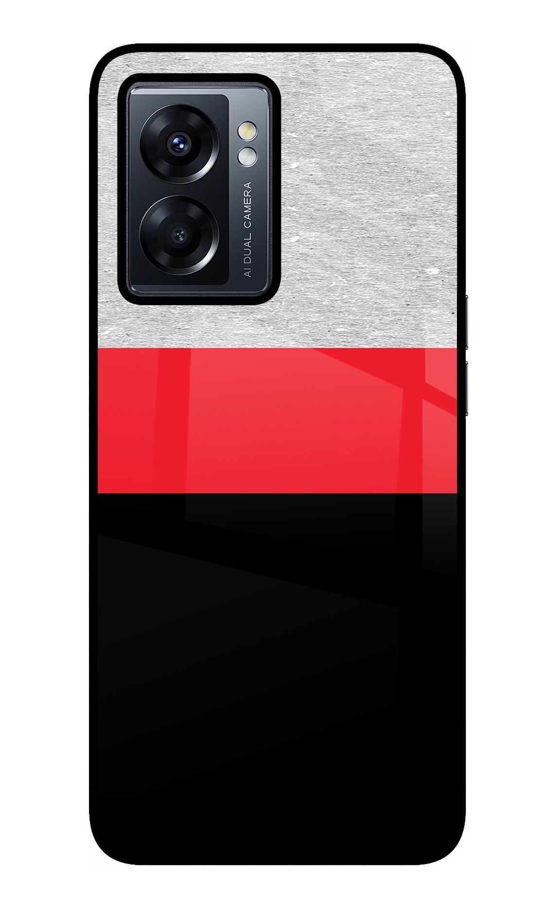 Tri Color Pattern Oppo K10 5G Back Cover