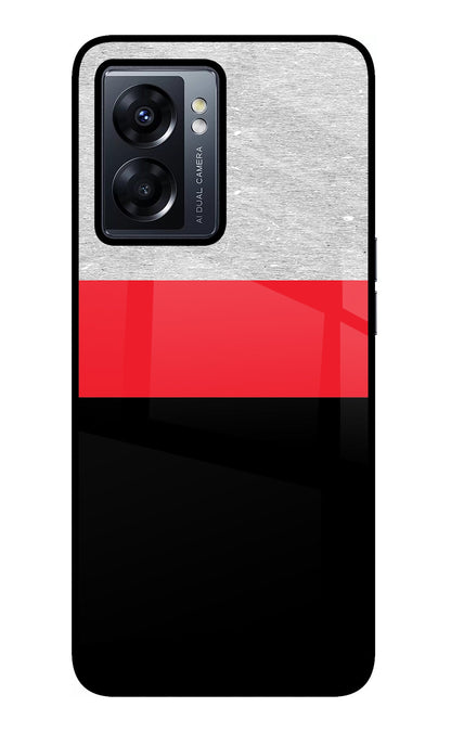Tri Color Pattern Oppo K10 5G Back Cover