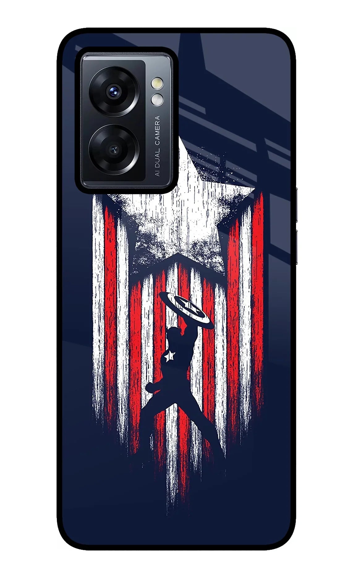 Captain America Marvel Art Oppo K10 5G Back Cover