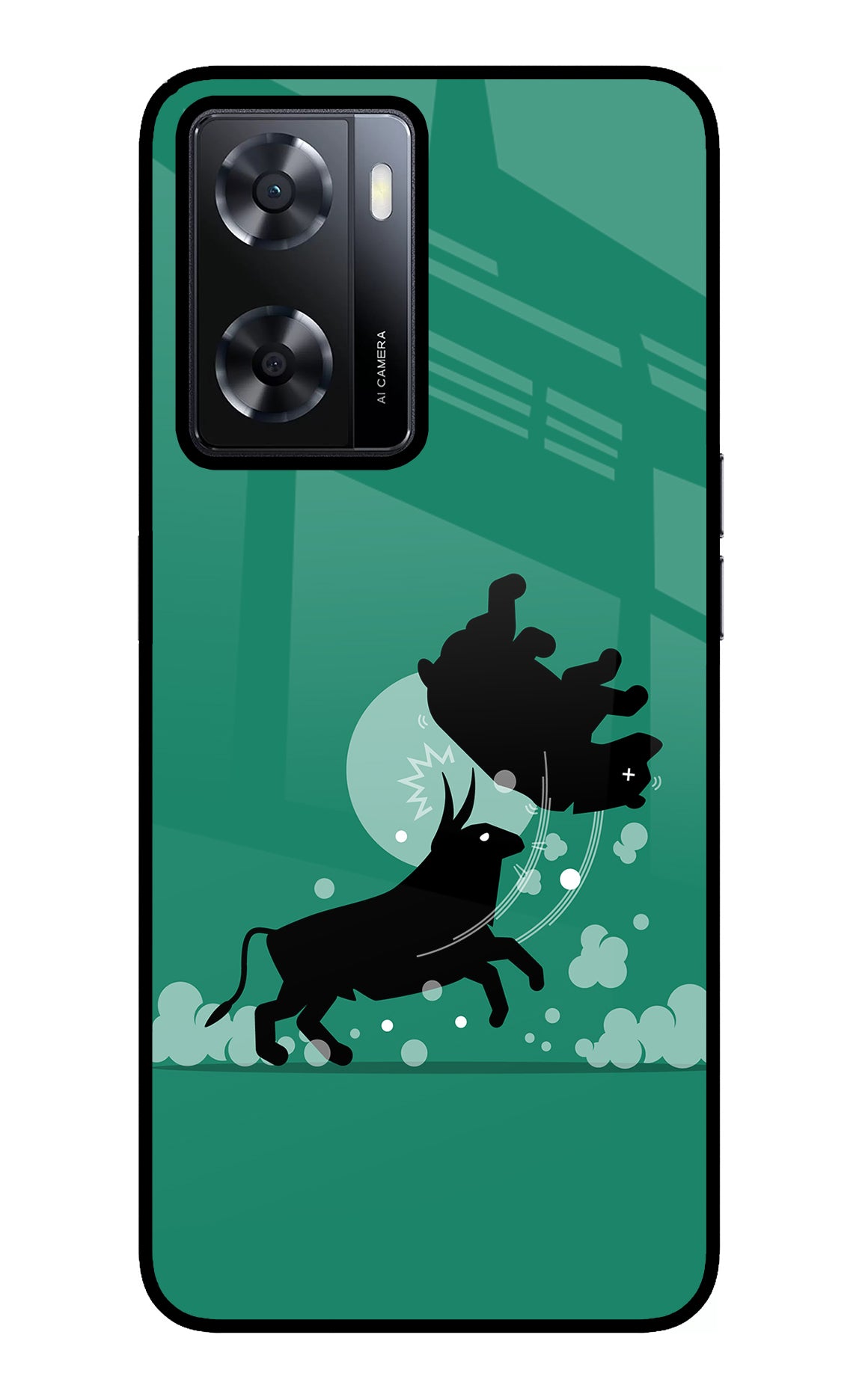 Bull Conqueror Oppo A57 2022 Glass Case
