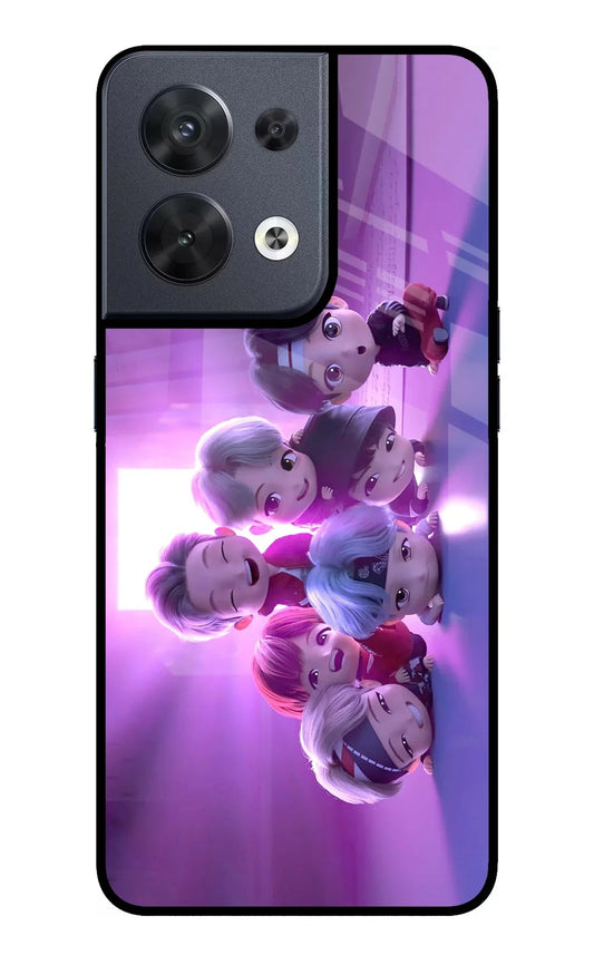 BTS Chibi Oppo Reno8 Back Cover