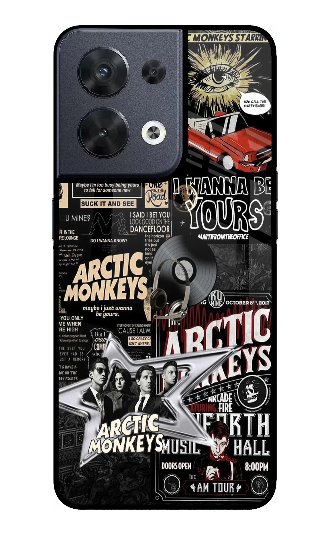 Arctic Monkeys Oppo Reno8 Glass Case