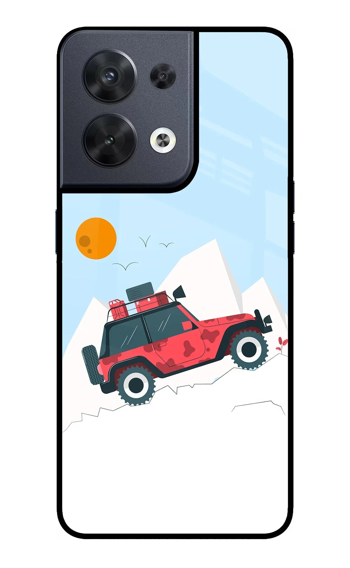 Mountain Trail Beast Oppo Reno8 Glass Case