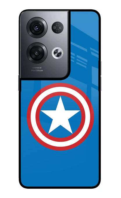Captain America Logo Oppo Reno8 Pro Back Cover