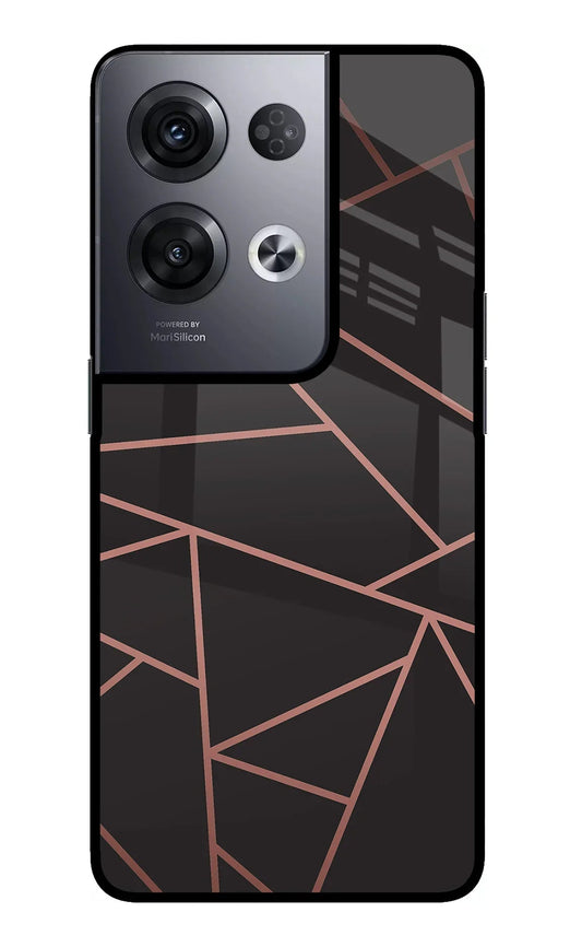 Geometric Pattern Oppo Reno8 Pro Back Cover