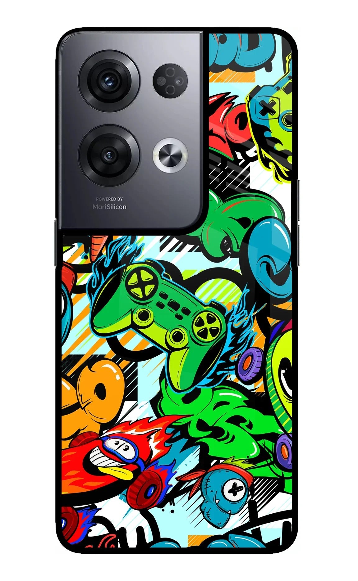 Game Doodle Oppo Reno8 Pro Back Cover