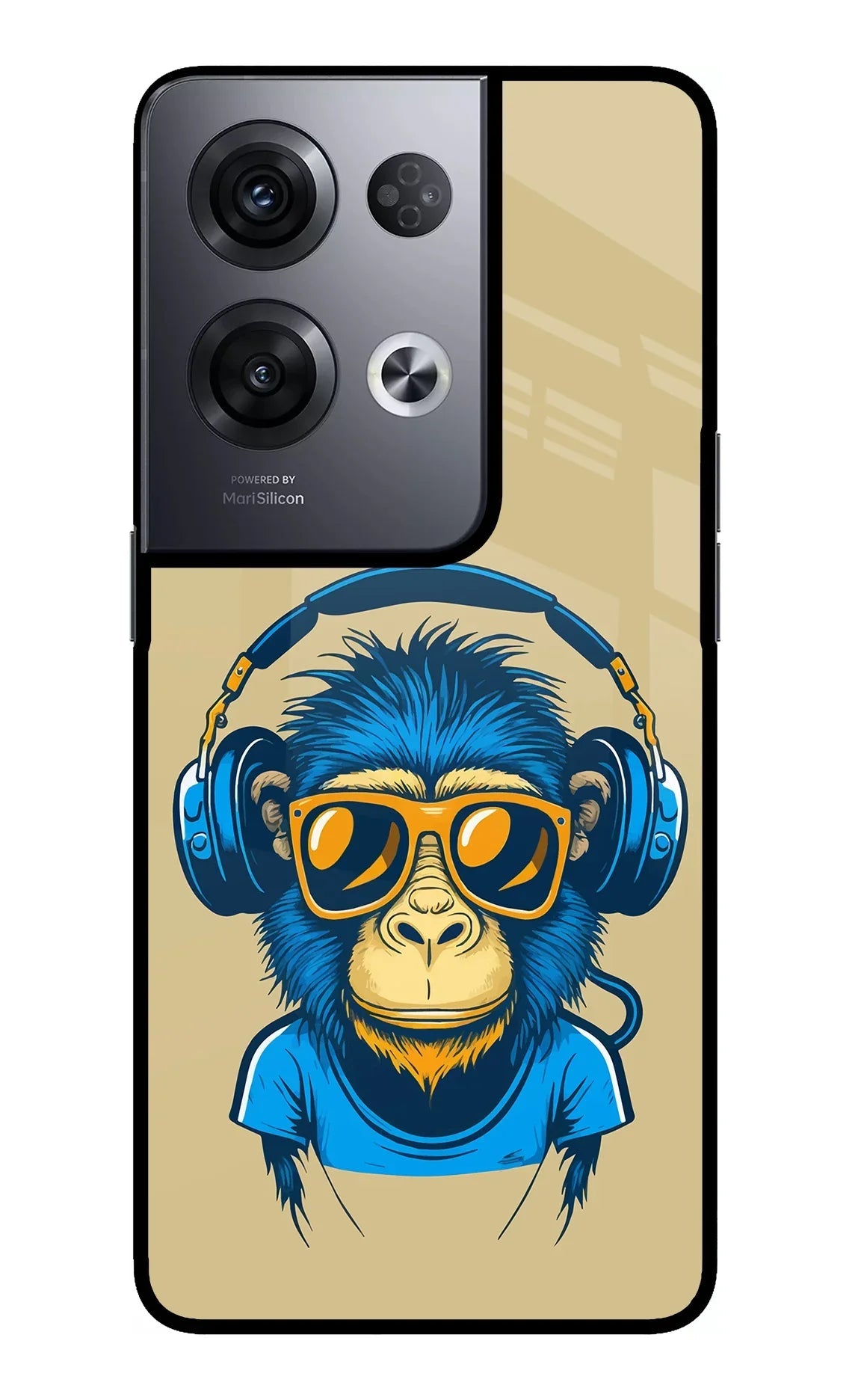 Monkey Headphone Oppo Reno8 Pro Back Cover
