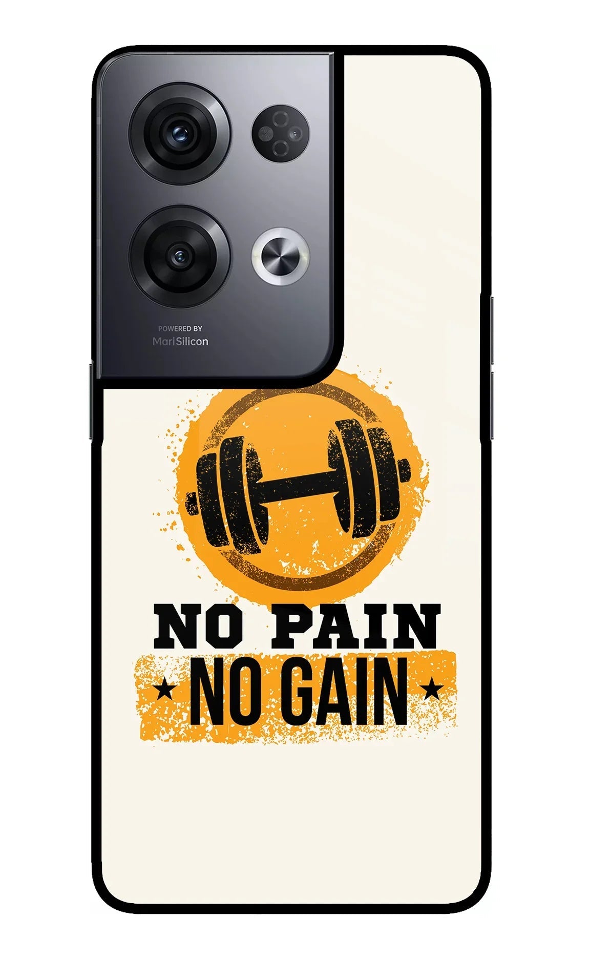 No Pain No Gain Oppo Reno8 Pro Glass Case