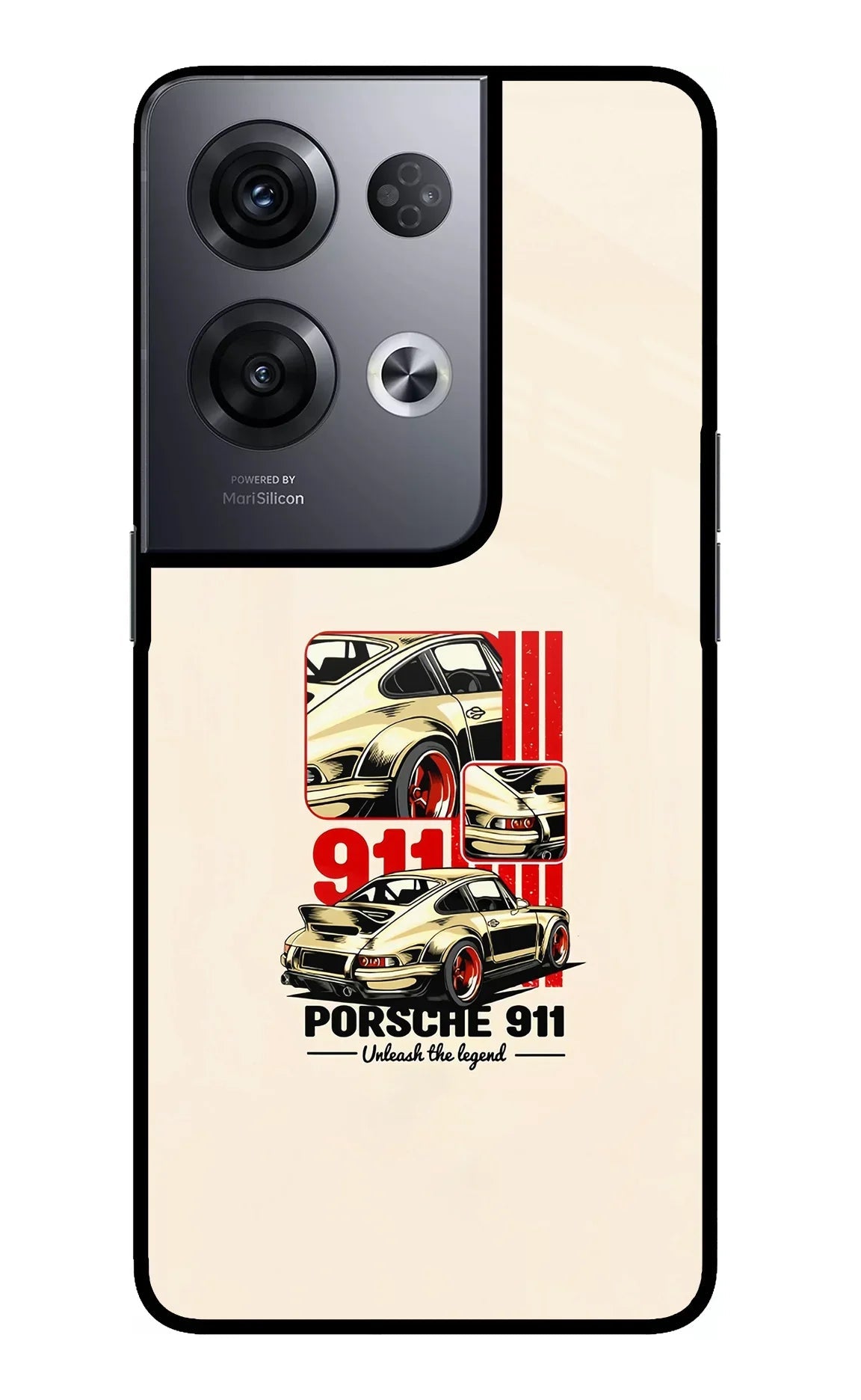 Classic Porsche 911 Oppo Reno8 Pro Glass Case