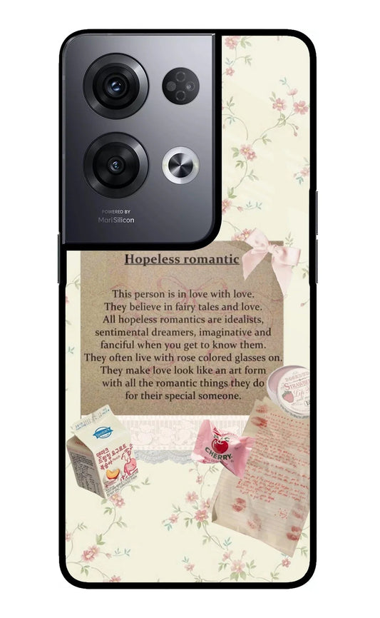 Hopeless Romantic Oppo Reno8 Pro Glass Case