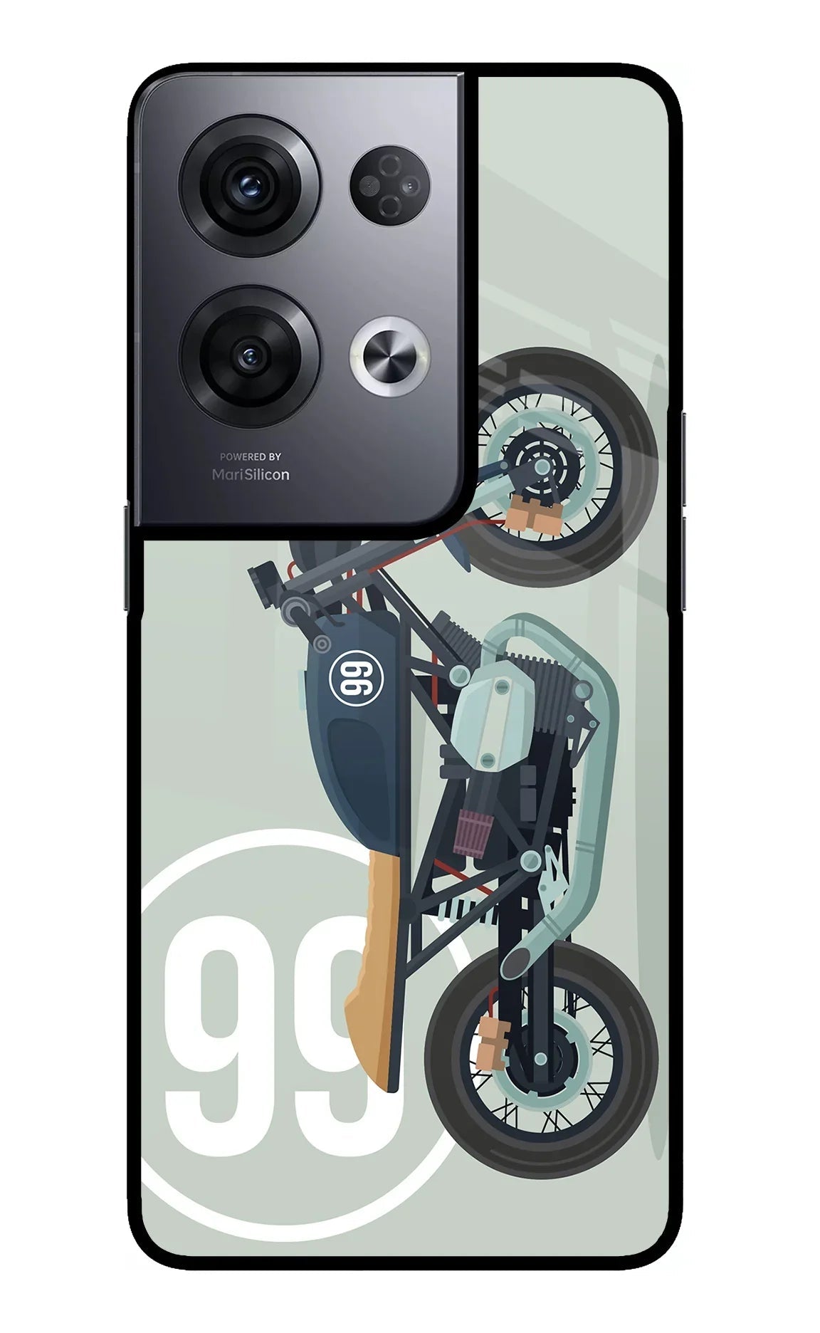Classic Cafe Racer 99 Oppo Reno8 Pro Glass Case