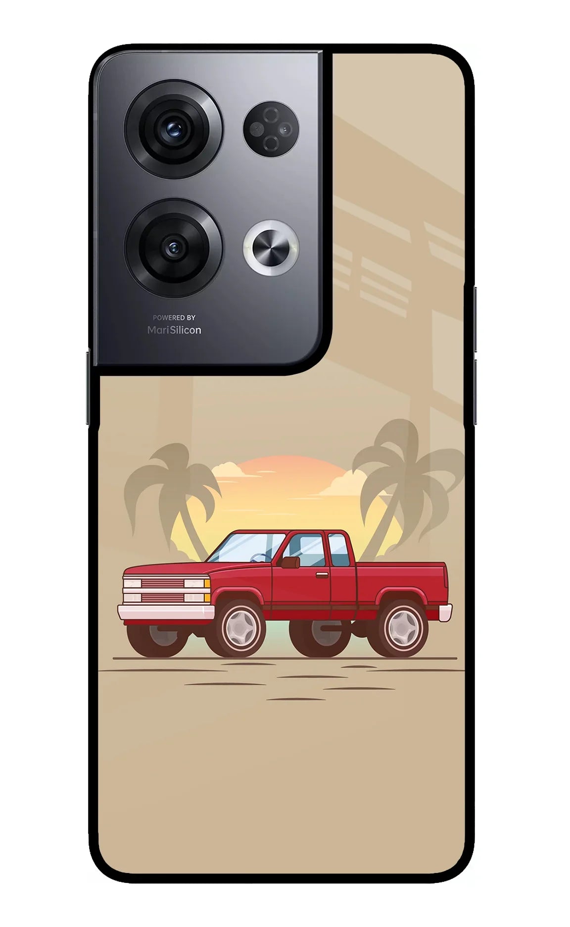 Desert Classic Drive Oppo Reno8 Pro Glass Case