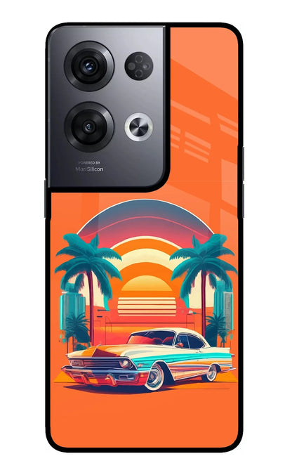 Palm Drive 80s Oppo Reno8 Pro Back Cover